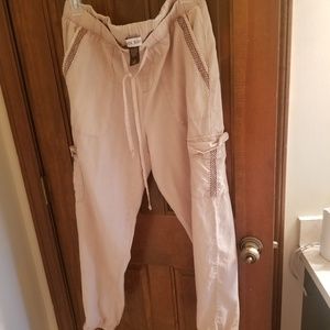 Soft pants elastic at ankles